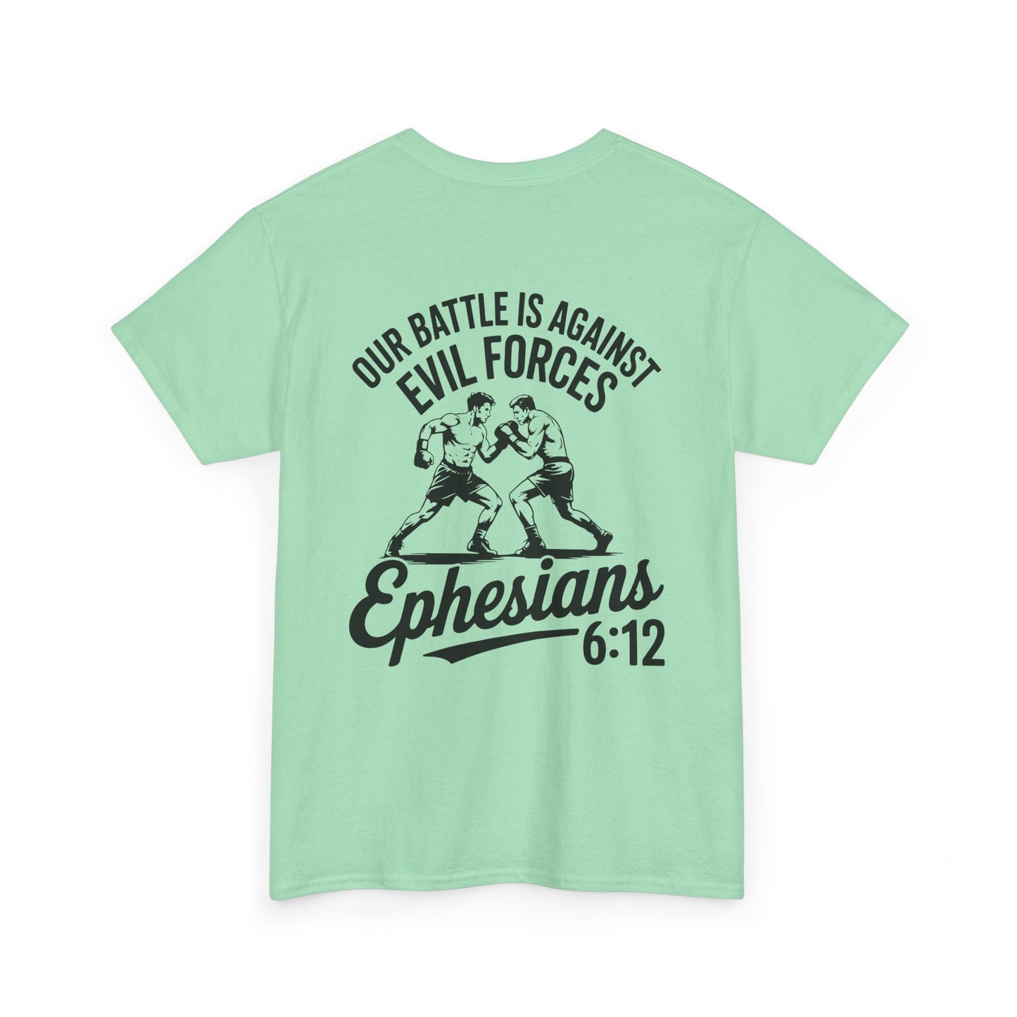 Unisex Heavy Cotton Tee with Ephesians 6:12 Design - Faith-Based Apparel, Religious T-Shirt, Inspirational Gift, Everyday Wear, [...]